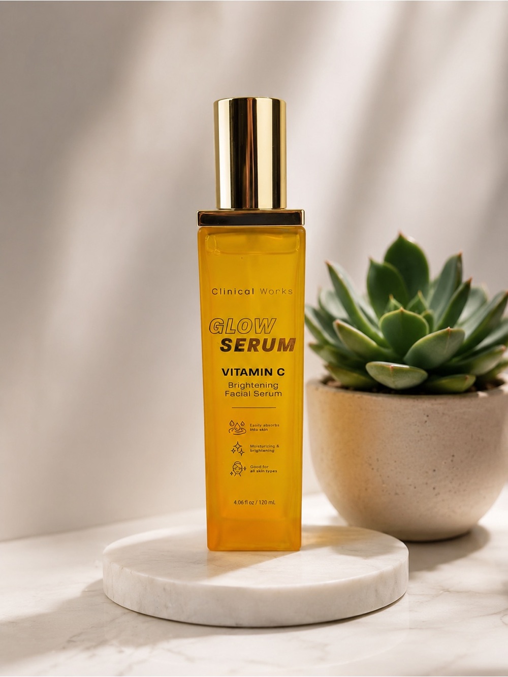 Clinical works - Glow Serum Vitamin C Brightening Facial Serum - Picture 3 of 4